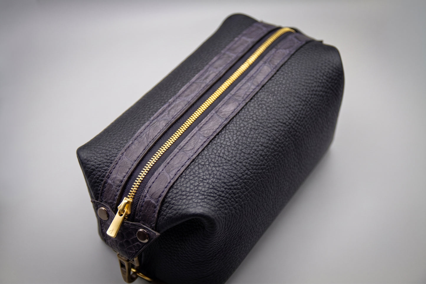 
                  
                    Leather Toiletry Bag Dopp Kit - Black
                  
                