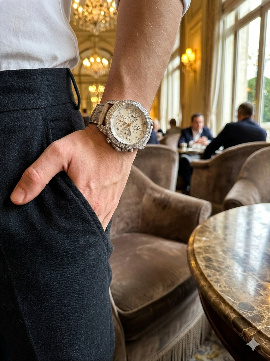 
                  
                    Crocodile Watch Strap - Himalayan
                  
                