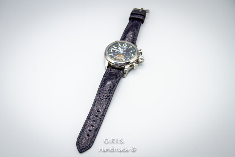 orishandmade Ostrich Leather Watch Strap