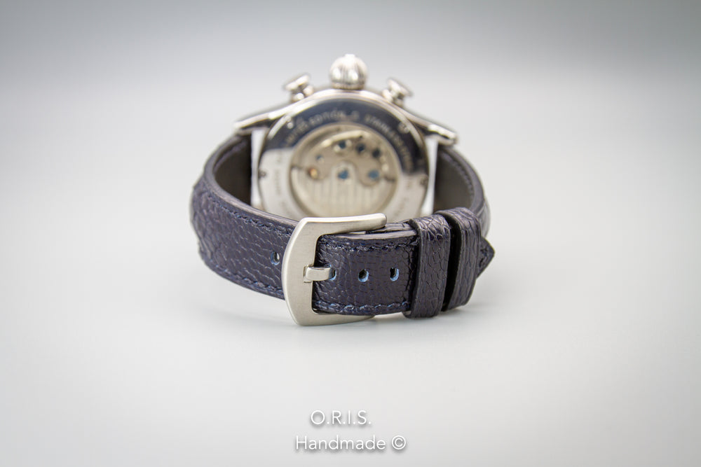 
                  
                    Ostrich Leather Watch Strap - Marine (Padded)
                  
                