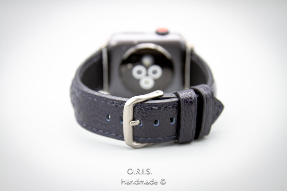 
                  
                    Apple Watch Band - Dark Blue Ostrich Leather
                  
                