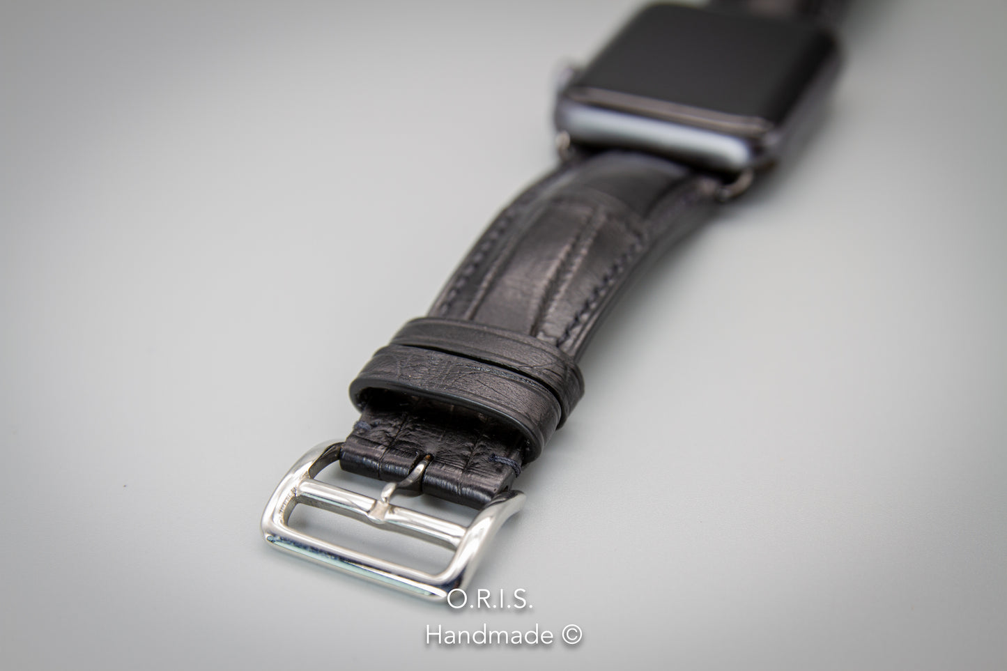 
                  
                    Apple Watch Band - Matte Black Alligator Leather
                  
                