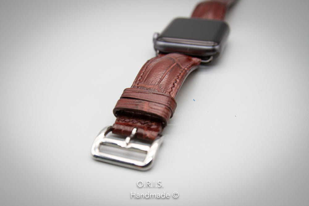 
                  
                    Apple Watch Band - Reddish Brown Alligator Leather
                  
                