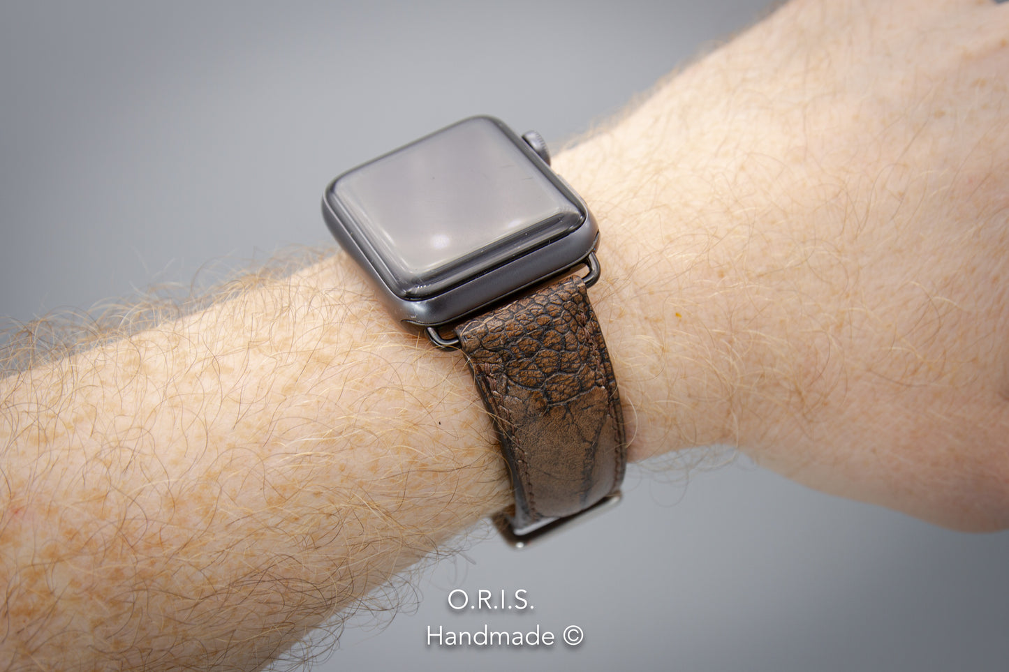 Apple Watch Band - Tobacco Ostrich Leather