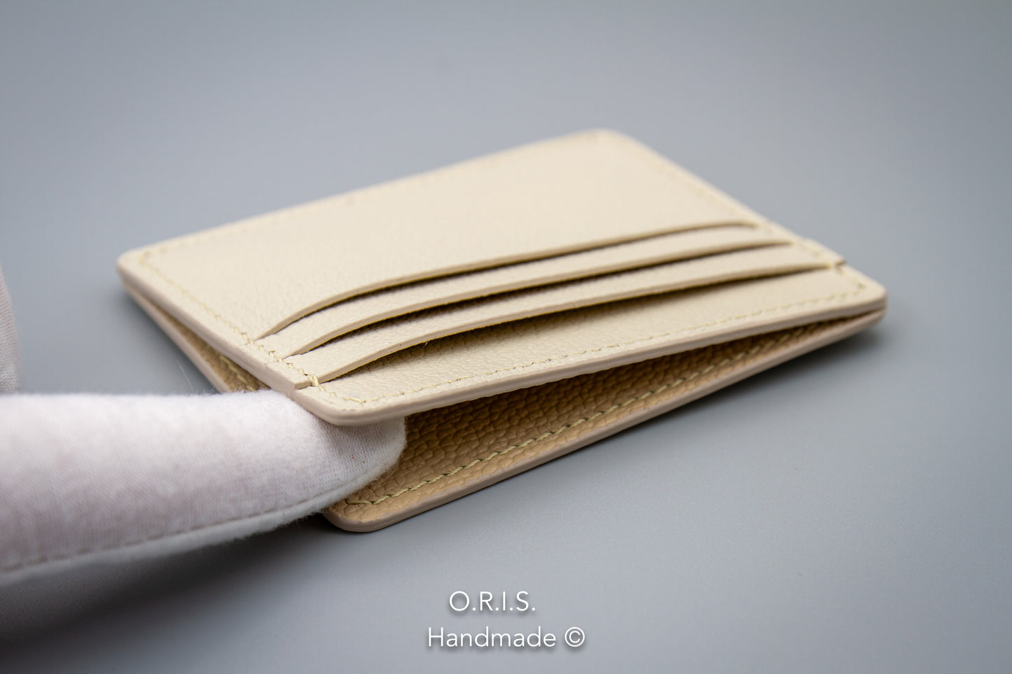 
                  
                    Leather Card Holder Wallet - Cream
                  
                