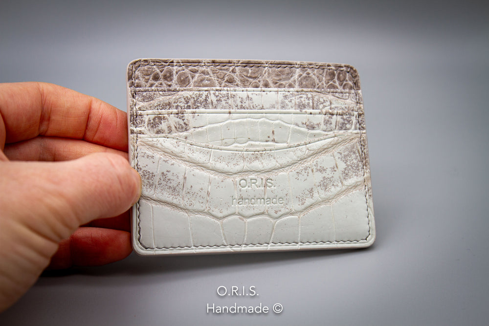 Crocodile card holder best sale