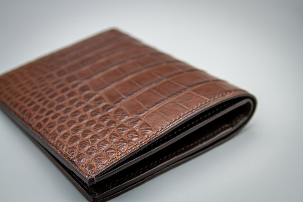 Alligator Passport Holder Wallet - Travel Organizer