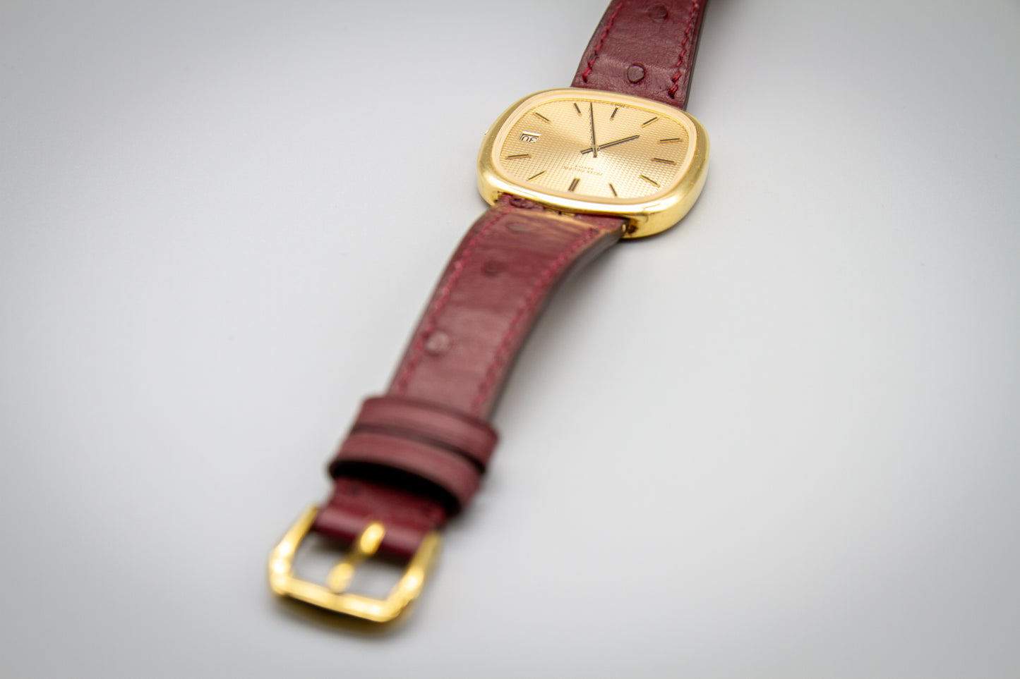 
                  
                    Ostrich Leather Watch Strap - Burgundy
                  
                