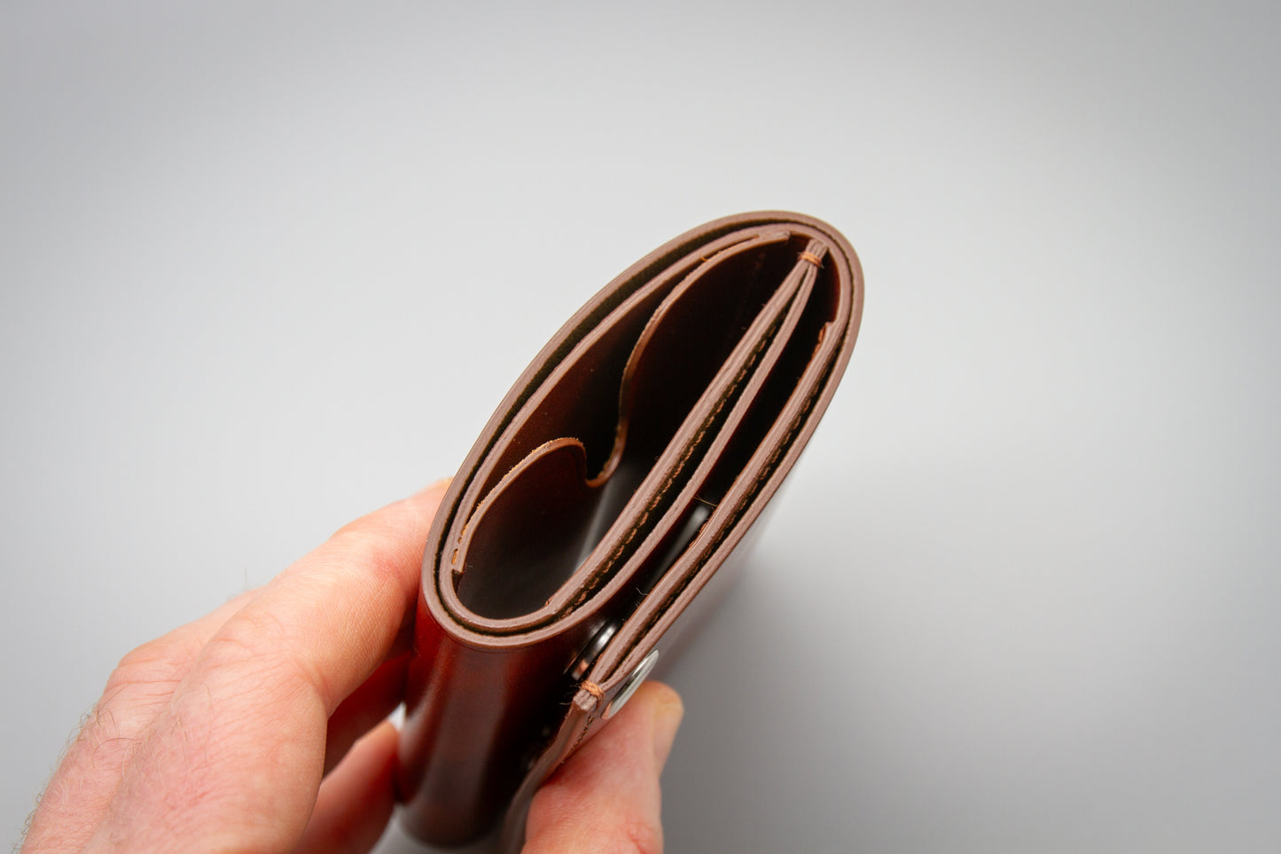 
                  
                    Luxury Trifold Wallet for Men - Italian Museum Calf in Marbled Brown
                  
                