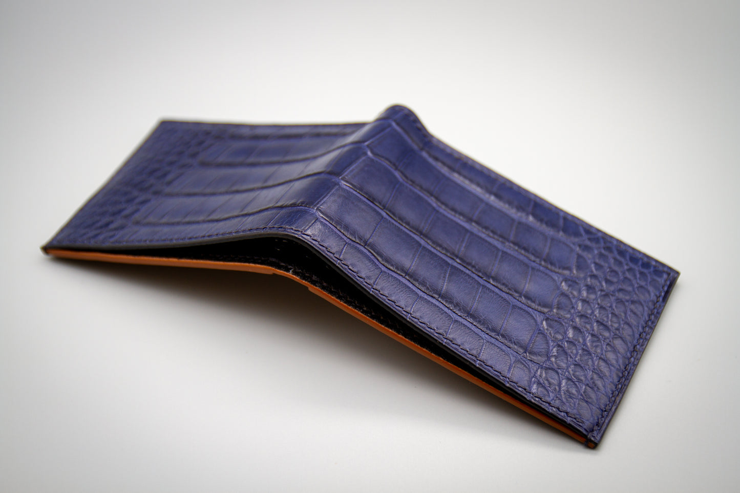 
                  
                    American Alligator Bifold Wallet - Matte Navy
                  
                