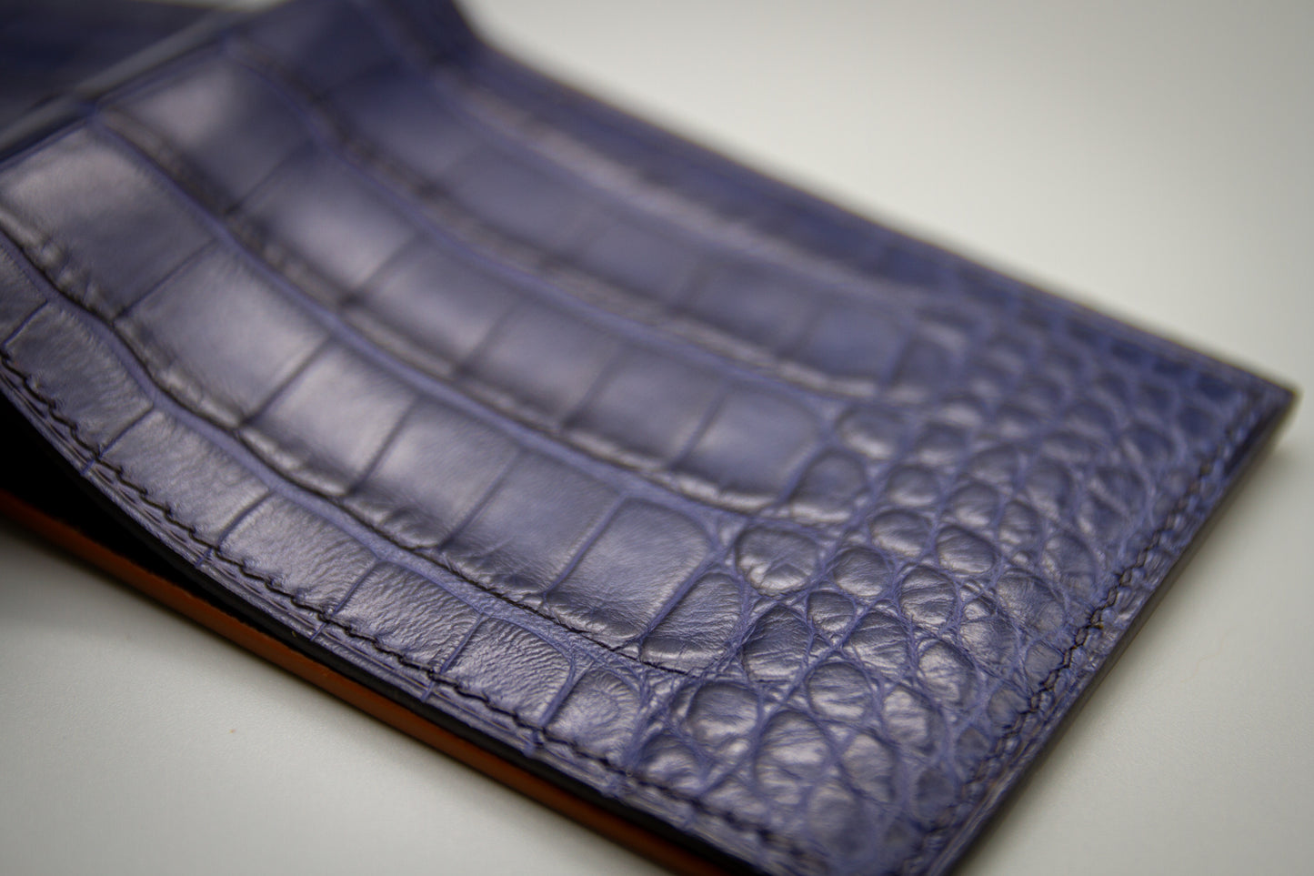 
                  
                    American Alligator Bifold Wallet - Matte Navy
                  
                