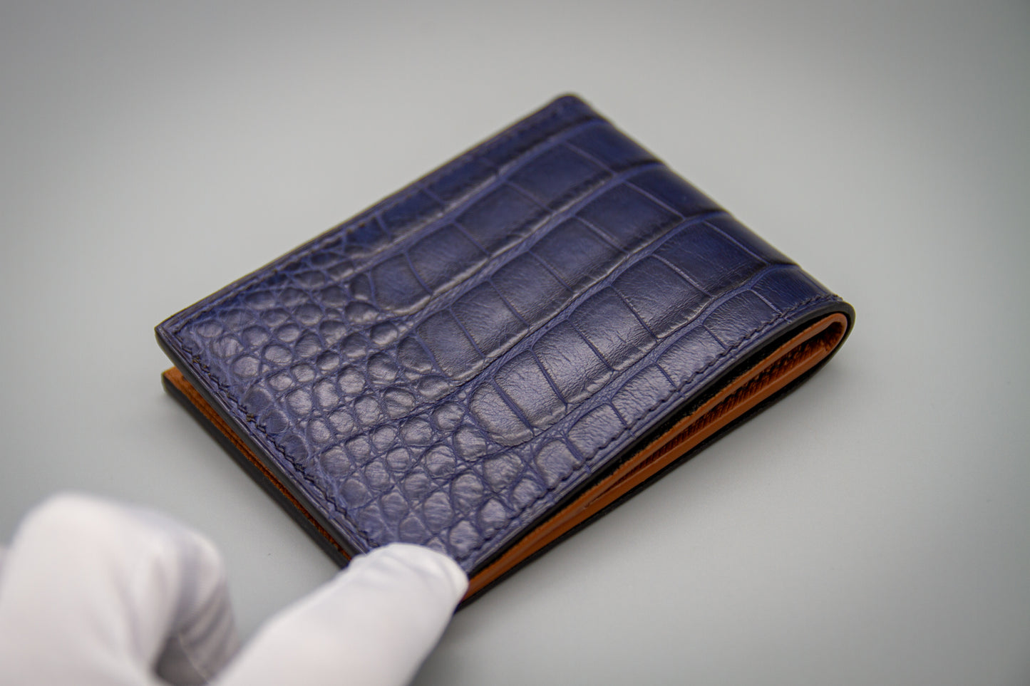 
                  
                    American Alligator Bifold Wallet - Matte Navy
                  
                