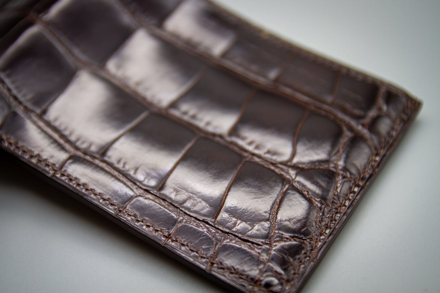 
                  
                    American Alligator Bifold Wallet - Glazed Brown
                  
                
