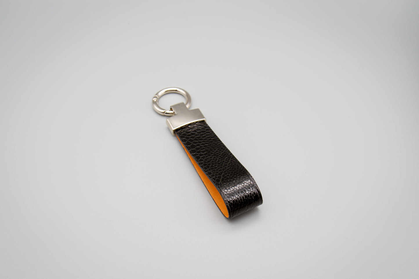 
                  
                    Luxury Leather Keychain - Black Ostrich
                  
                