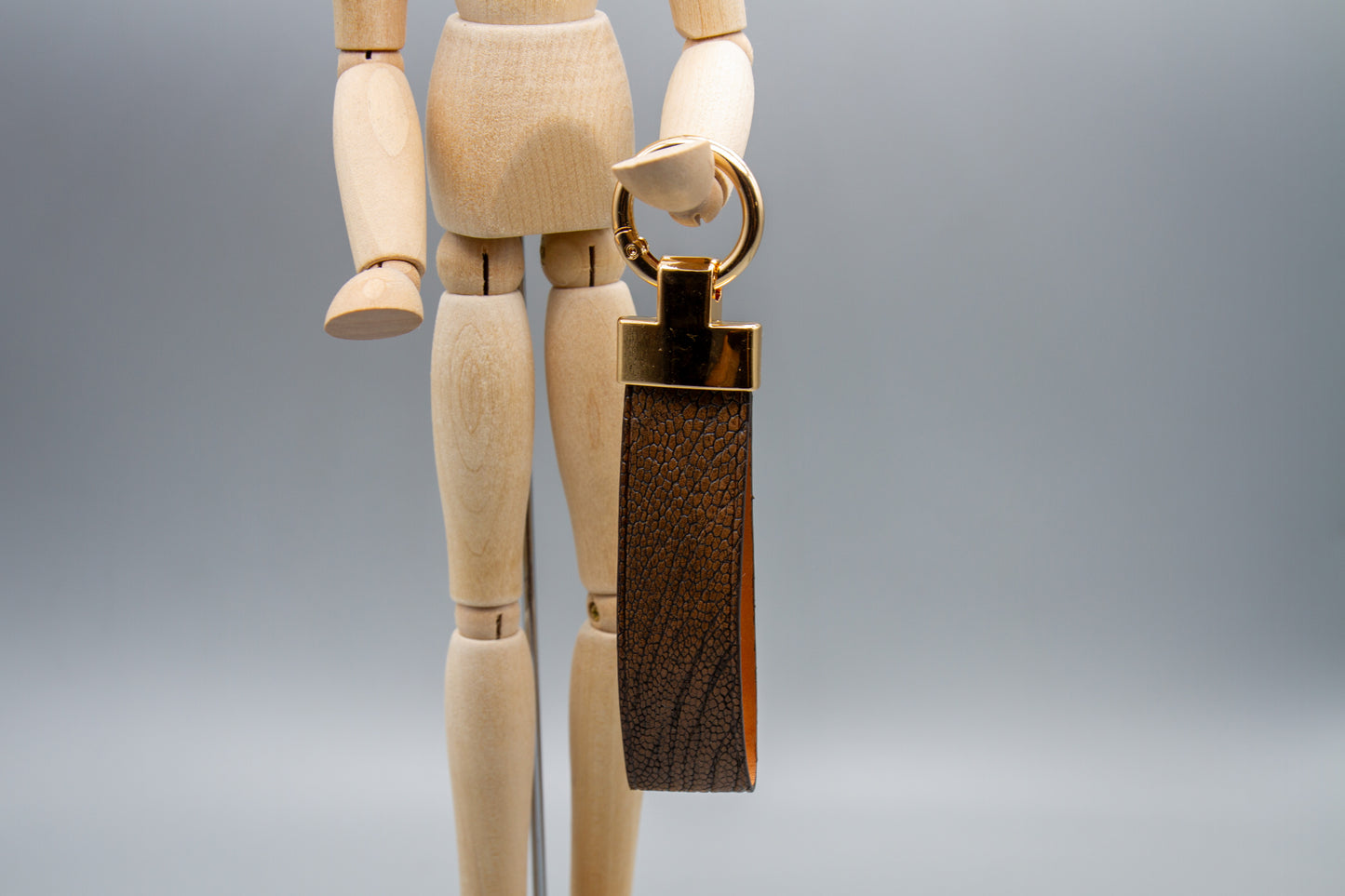 
                  
                    Luxury Leather Keychain - Tobacco Ostrich
                  
                