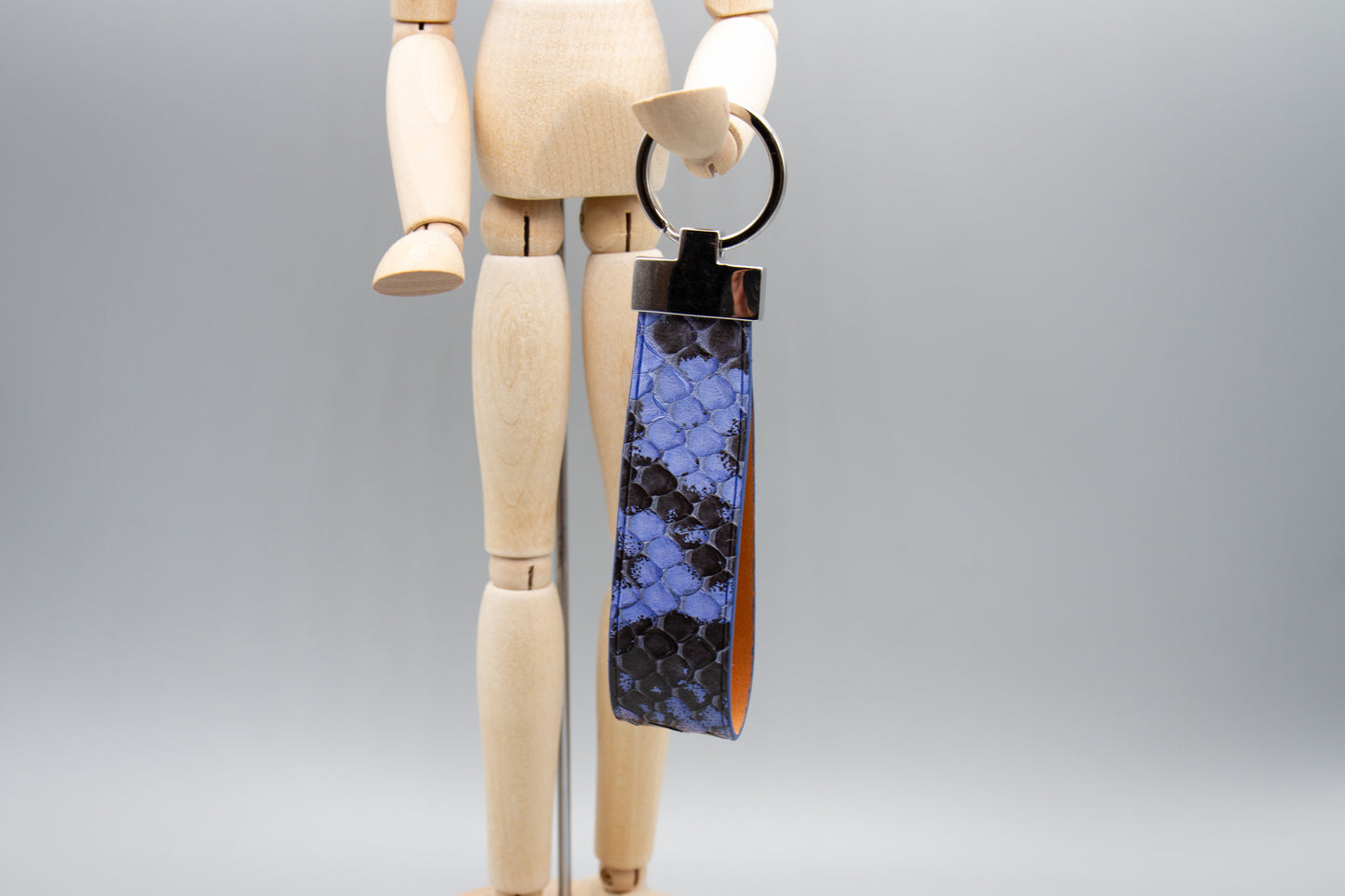 
                  
                    Luxury Leather Keychain - Blue Anaconda
                  
                
