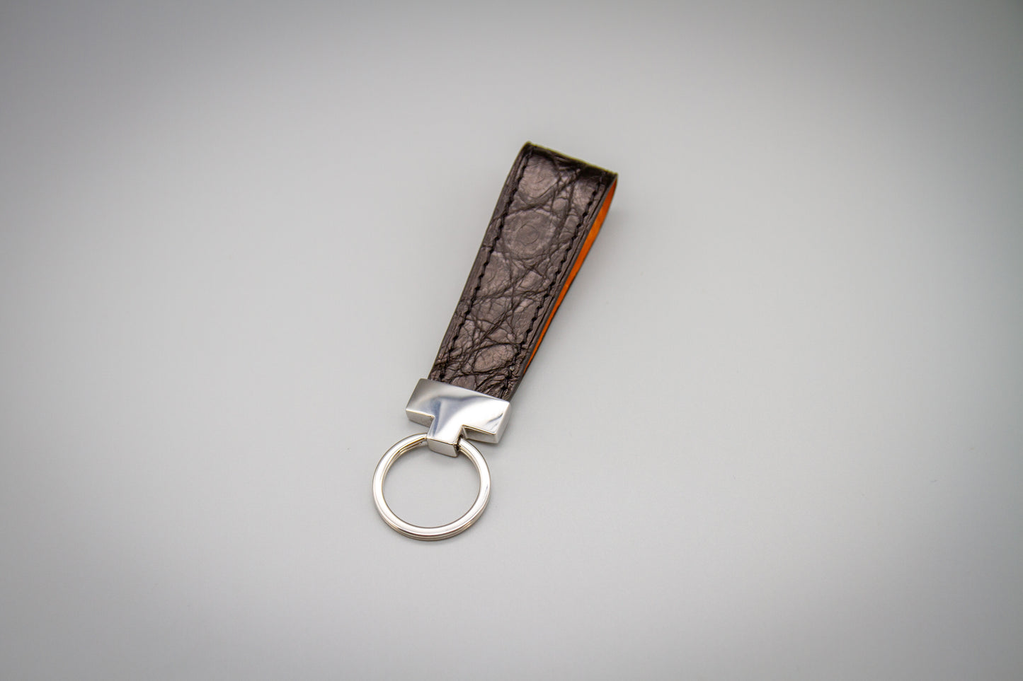 
                  
                    Luxury Alligator Leather Keychain - Black Alligator
                  
                