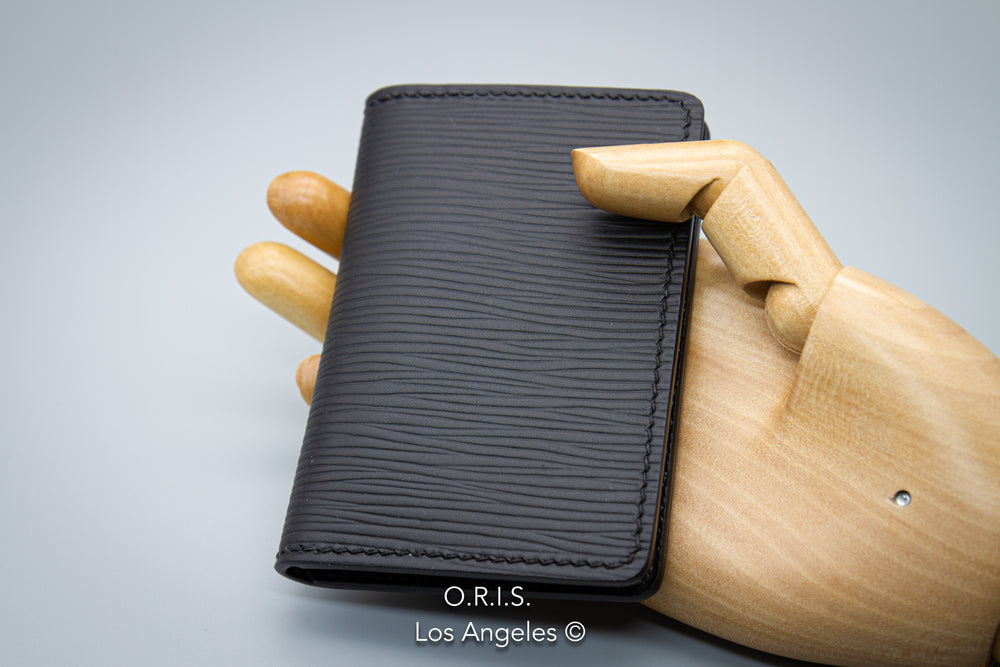 EPI Leather Slim Card Holder - Black