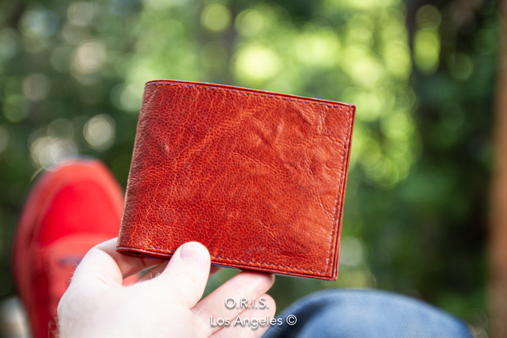 goat leather wallet