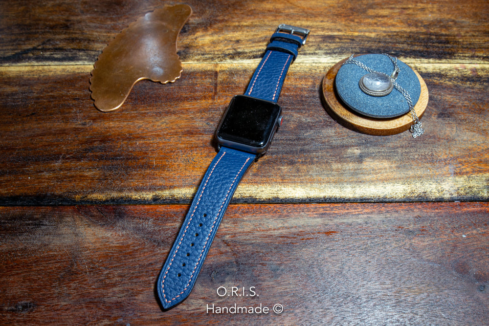 
                  
                    blue leather apple watch band
                  
                