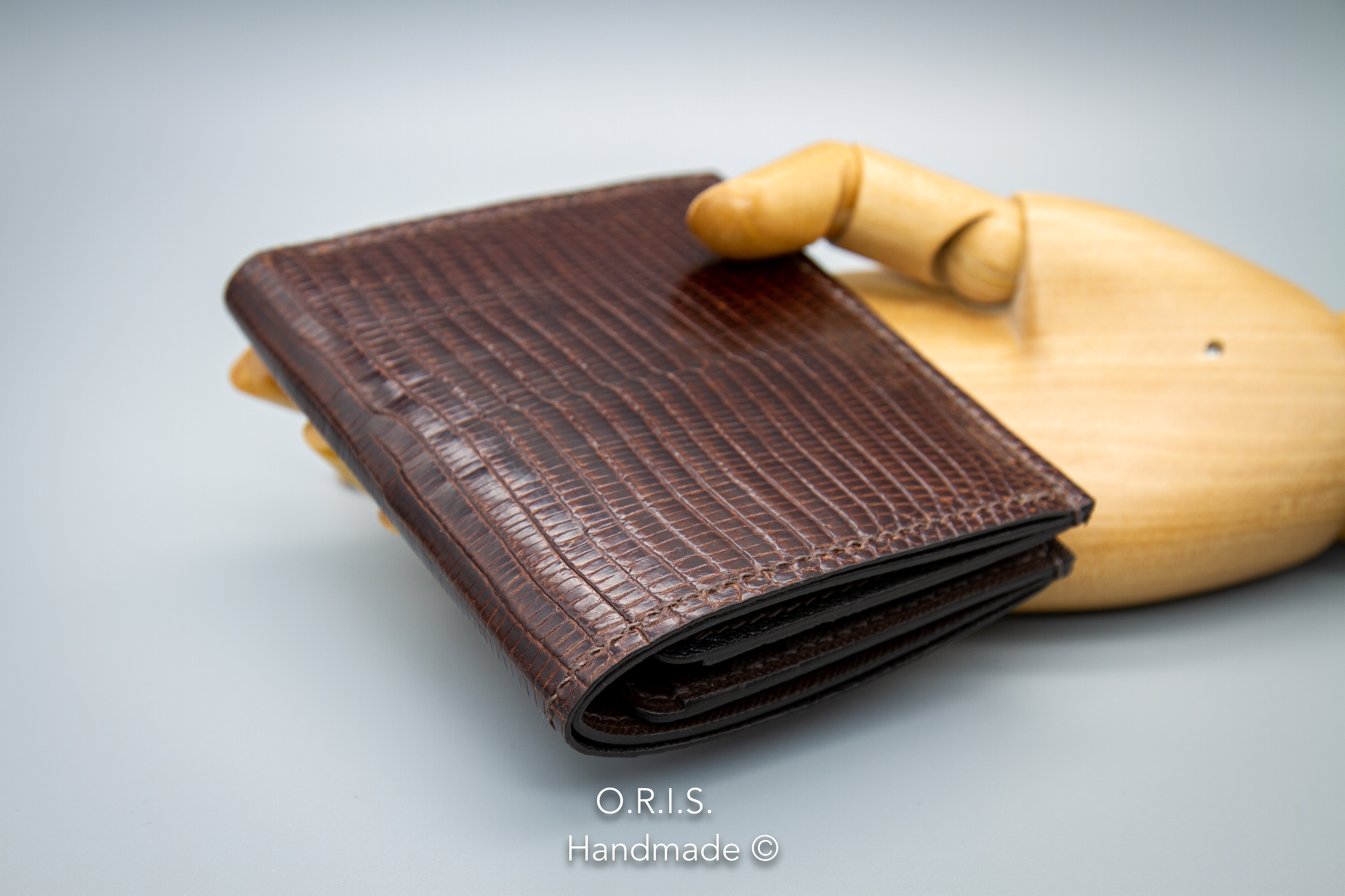 Mens Wallet in Genuine Lizard Leather - O.R.I.S. Handmade Leather ...