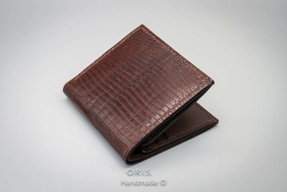 BI-FOLD WALLET IN LIZARD