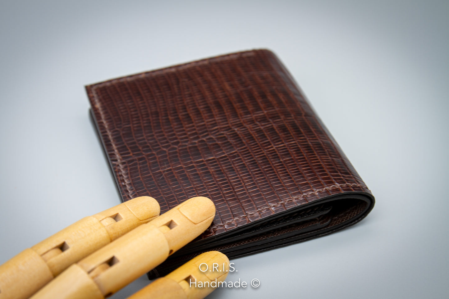 Mens Wallet in Genuine Lizard Leather - O.R.I.S. Handmade Leather ...