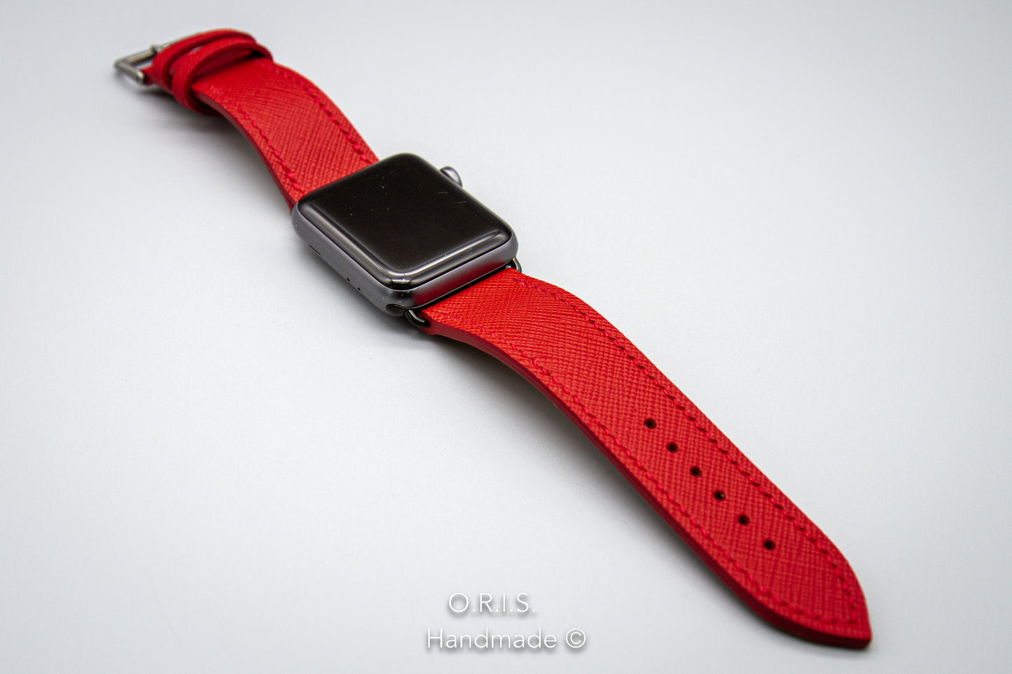 
                  
                    Apple Watch Band - Red Saffiano Leather
                  
                