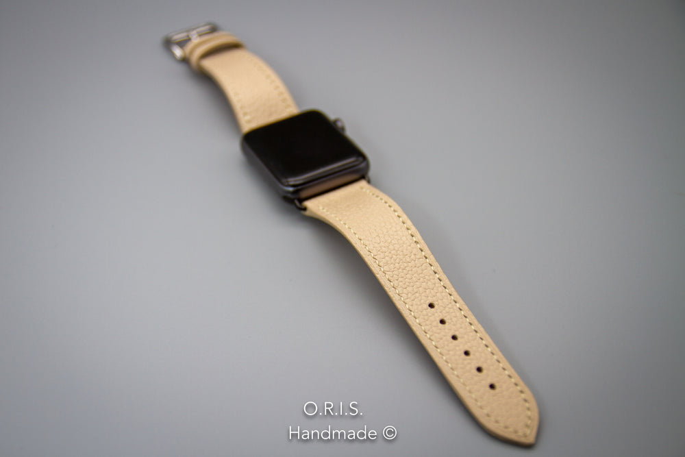 
                  
                    Apple Watch Band - Off White Chevre Leather
                  
                