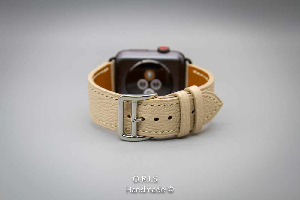
                  
                    Apple Watch Band - Off White Chevre Leather
                  
                