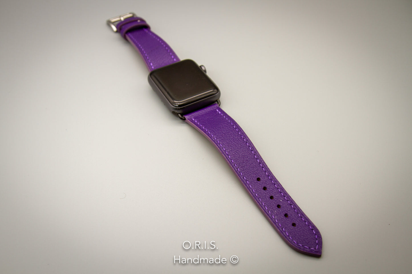 
                  
                    Apple Watch Band - Purple Chevre Leather
                  
                