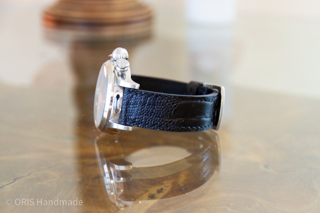 ostrich leather watch strap