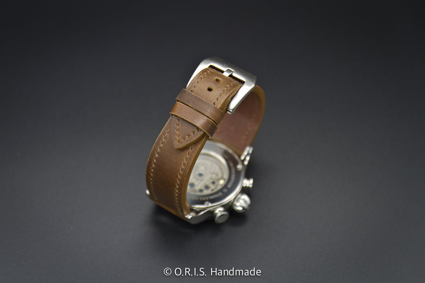 
                  
                    shell cordovan leather watch strap marbled cognac
                  
                