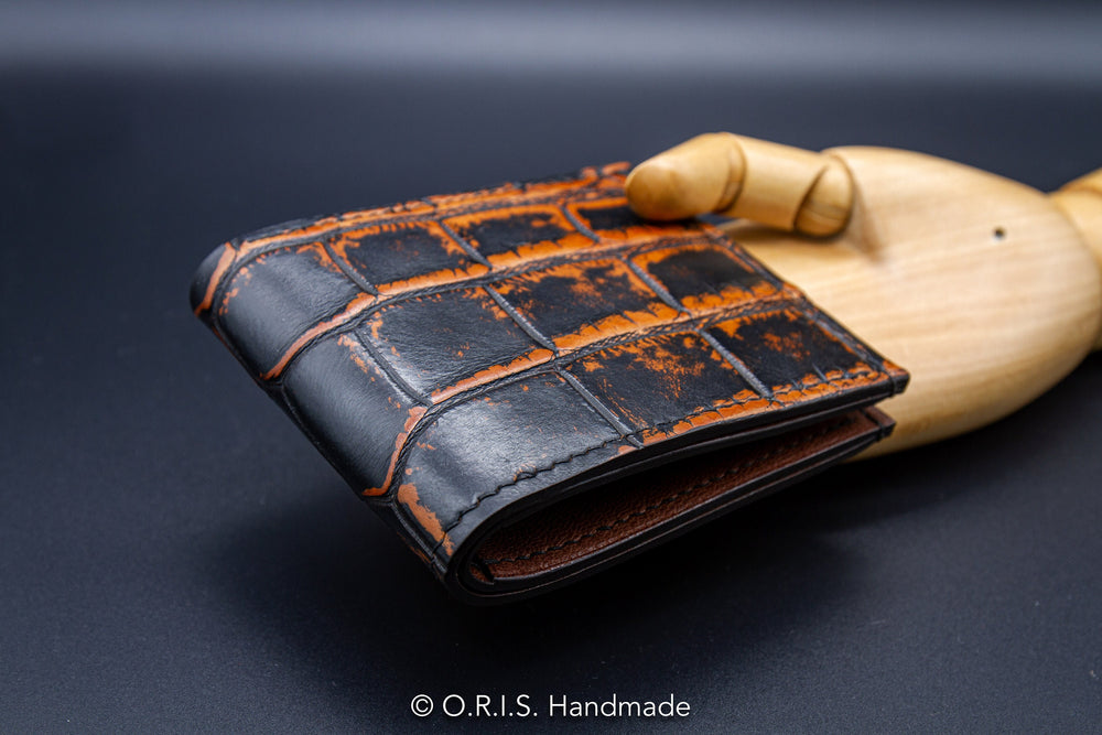 Alligator Credit Card Wallet - Handmade Men's Wallets