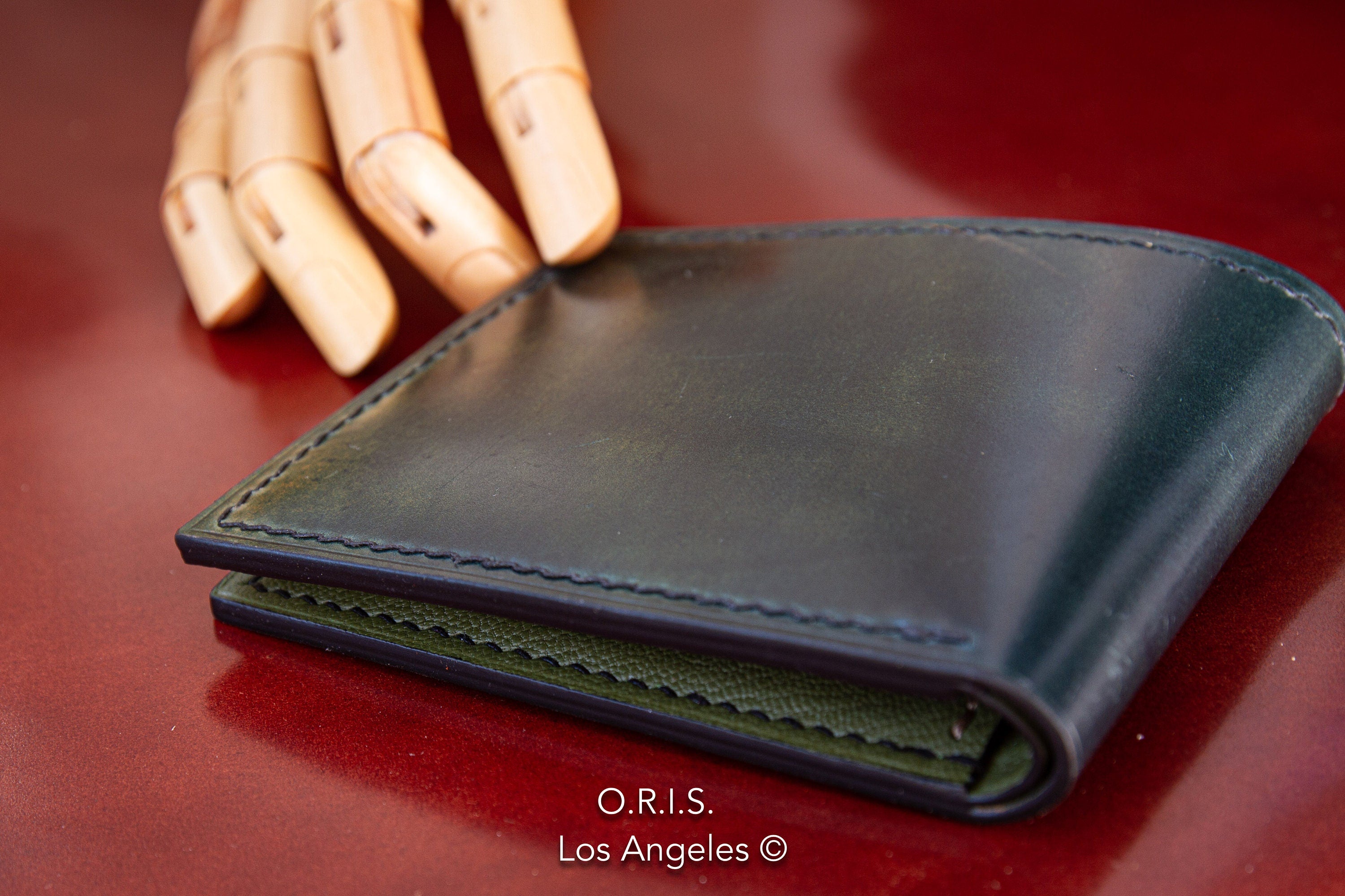 Marbled Shell Cordovan Leather Wallet | Oris Handmade – orishandmade