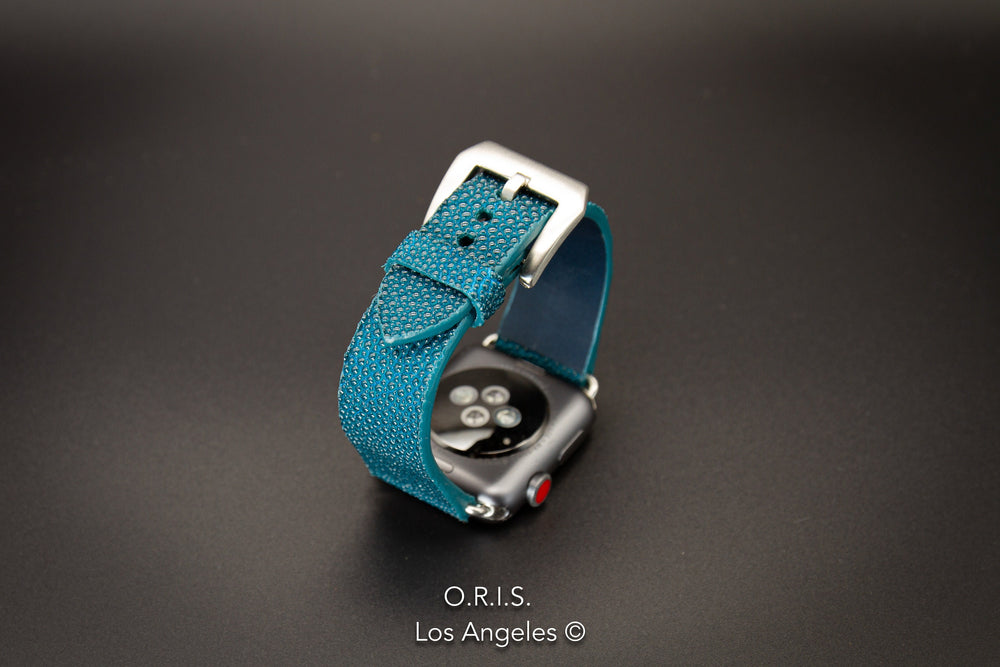 
                  
                    Stingray Leather Apple Watch Strap - Turquoise
                  
                