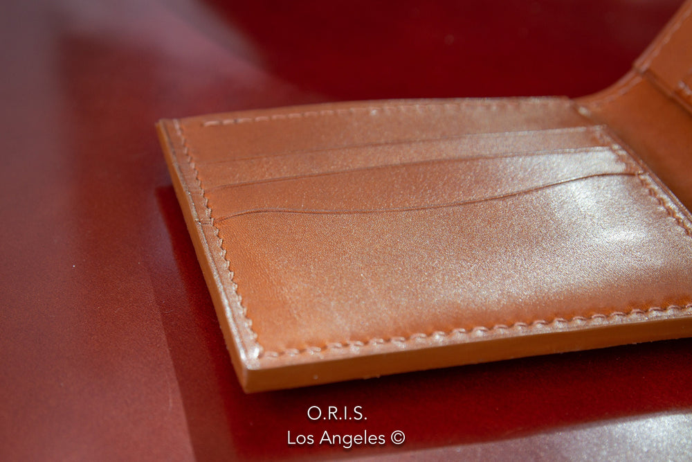 Horween Shell Cardovan Leather Wallet Oris Handmade orishandmade