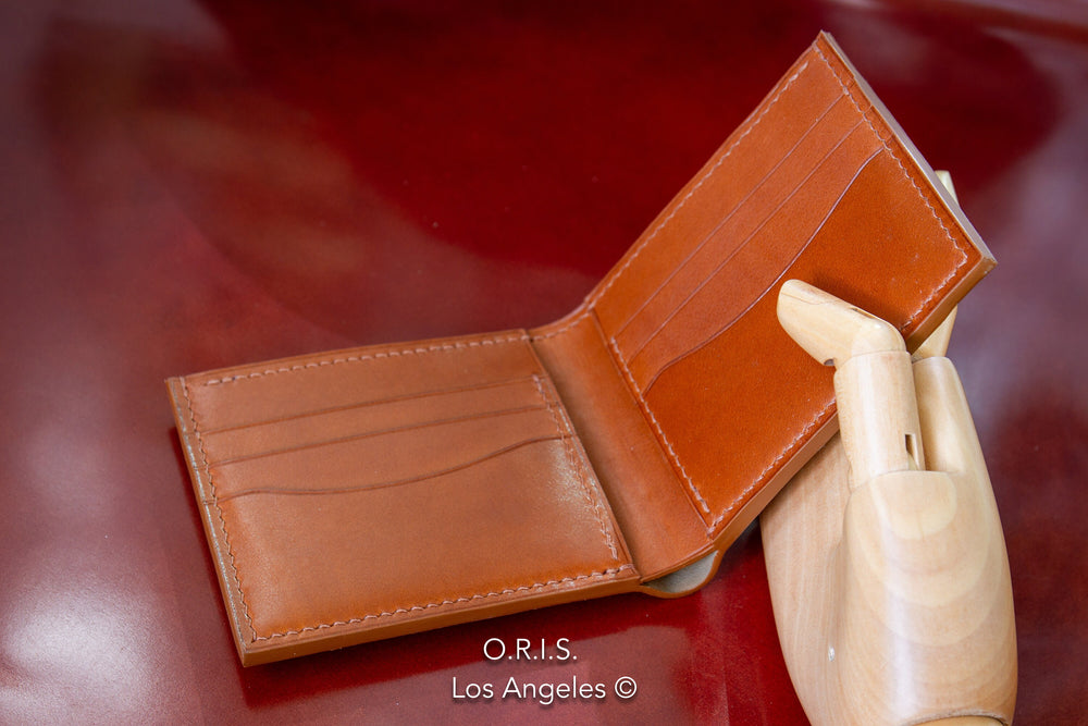 Horween Shell Cardovan Leather Wallet Oris Handmade orishandmade